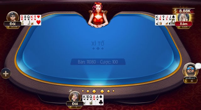 Bàn chơi Xì tố Zowin 2023